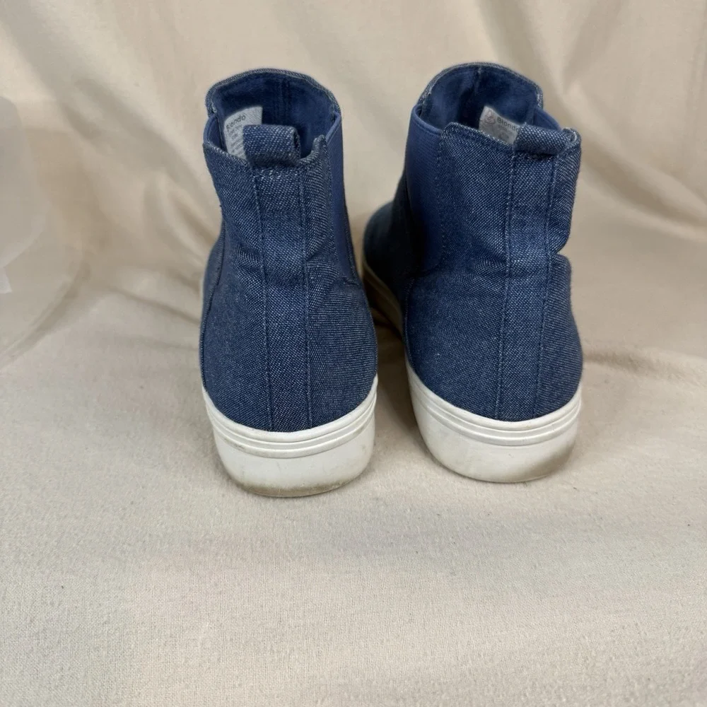 Blondo‎ Women's 8.5  Waterproof Denim Booties B3449
